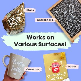 Chalkola Chalkola Kreidestifte für Tafel Abwaschbar Weiß | 6 Kreidemarker Weiss 1mm & 6mm Spitze | Kreidestift Weiß für Fenster, Tafel, als Glasstift | Chalk Markers für alle Altersgruppen