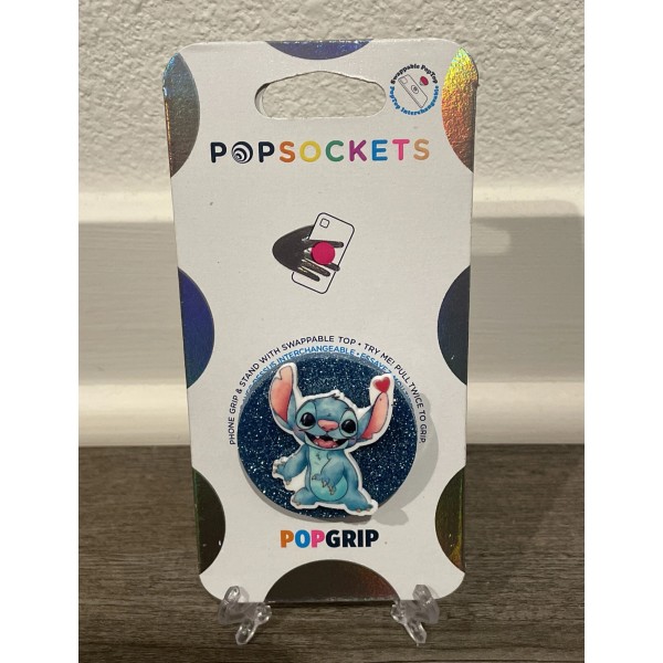 Universal Stitch Inspired glitter Phone Grip/Pop Socket