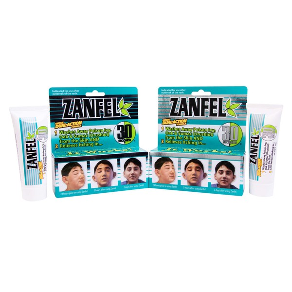 ZANFEL - Poison Ivy, Oak & Sumac Wash, 1 Oz - 2Pack