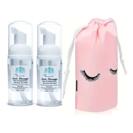 Lash Shampoo 50 Ml Lashes Pestaña Mink Espuma Limpiadora 2pz                                                                                          
