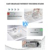 3-1/2 Inch Commercial Sink Drain - PVC Plastic Waste Drain
