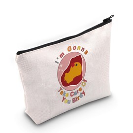JXGZSO Cartoon TV Show Lover Gift Cartoon Birdie Makeup Bag I'm Gonna Take Care Of You Birdy Cosmetic Bag Animated Series Gift, I'm Gonna Take Care Of You Birdy