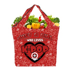 AKTAP Korean Sk-ds Merch Ski-s Cartoon Character Foldable Reusable Food Bag B-ys Group Gifts Korean Pop Fans Food, Who Love Sk-ds F Tb-ht2