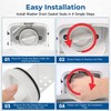 LEYURISE 2 Pack Washer Drain Pump Filter Gasket Compatible with
