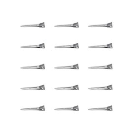 WEAXIO 100pcs Duck Bill Clips - Rustproof Metal Alligator Curl Clips with Holes for Hair Styling, Coloring, Durable Salon & DIY Hair Tools