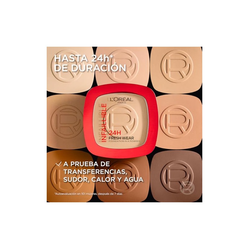 L'Oréal Paris Infallible 24H Fresh Wear, Base de Maquillaje, Tono
