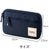 Elecom BMA-GP01NV Gadget Pouch, Storage Pouch, Bag-in-Bag, Slim Type, Small,