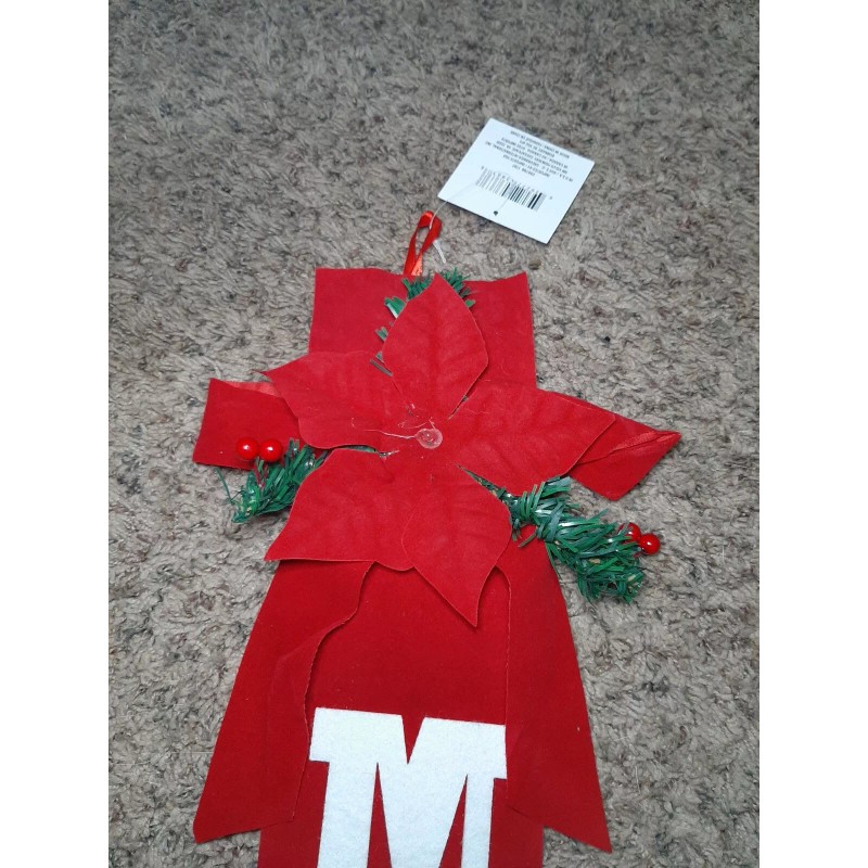 Christmas House “MERRY” Christmas Felt Sign -Christmas House Decor