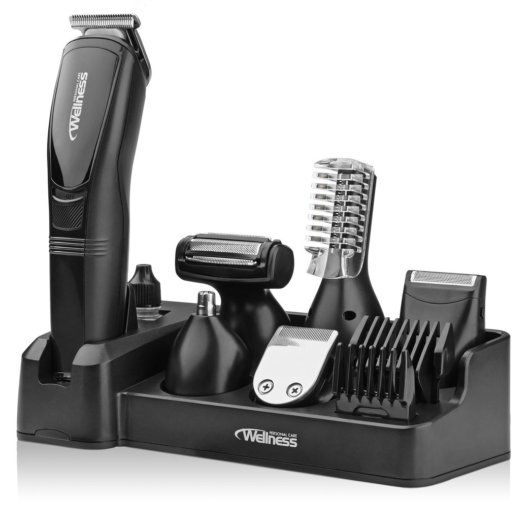 Wellness Personal Care Pro Series Men's 8-in-1 Professional Rechargeable Grooming Kit