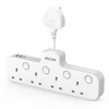 Mscien Mscien Multi Plug Extension Socket with USB, 4 Way
