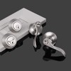 Probrico 5 Sets-Satin Nickel Exterior Entry Lever and Double Cylinder