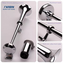 FARBIN Train Horn kit for Truck 12V 150db Car Air Horn with Compress 18" Trumpet