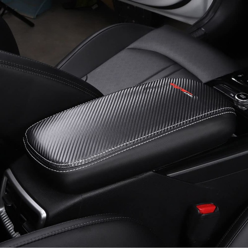 LEXLEY Armrest Box Cover Center Console Pad Waterproof Anti-Scratch Leather