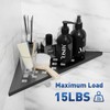 2 Pack Recessed Corner Shower Shelves,10" Slot Design Shower Caddy