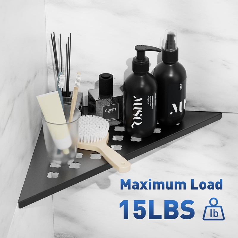 2 Pack Recessed Corner Shower Shelves,10" Slot Design Shower Caddy