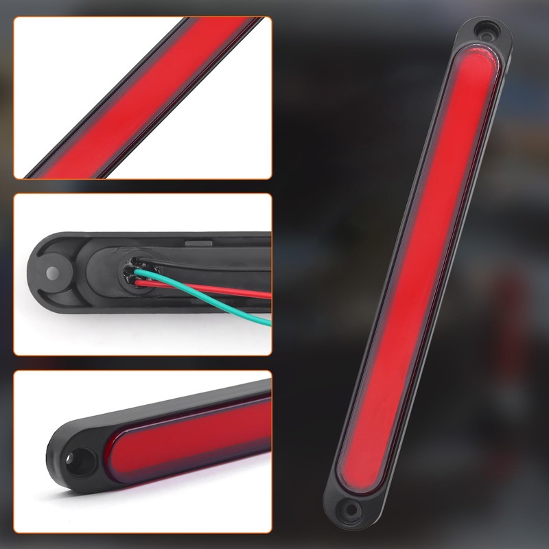 Ygmylandbb LED Third Brake Light, 24V High Mount Stop Lamp,