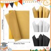 SANNIX 100 Sheets Graduation Tissue Paper, Graduate Gold Silver Black