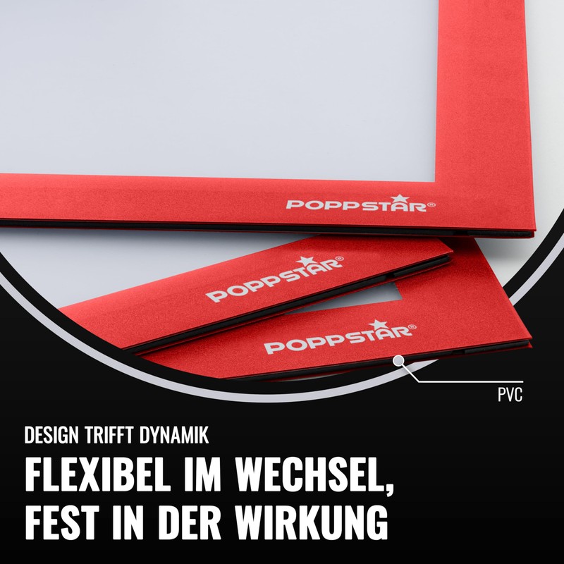 POPPSTAR 5x Magnetic Information Frames A4 Height 32.4 cm Width