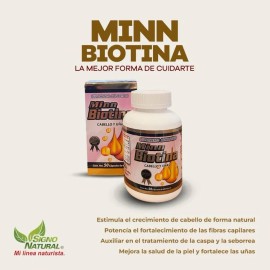 Biotina Minn Signo Natural 50 Cps Cabello Y Uas Unidad