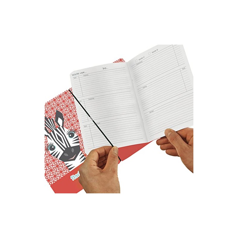 herlitz Flex Exercise Book A5 48 Sheets Cute Animals Zebra