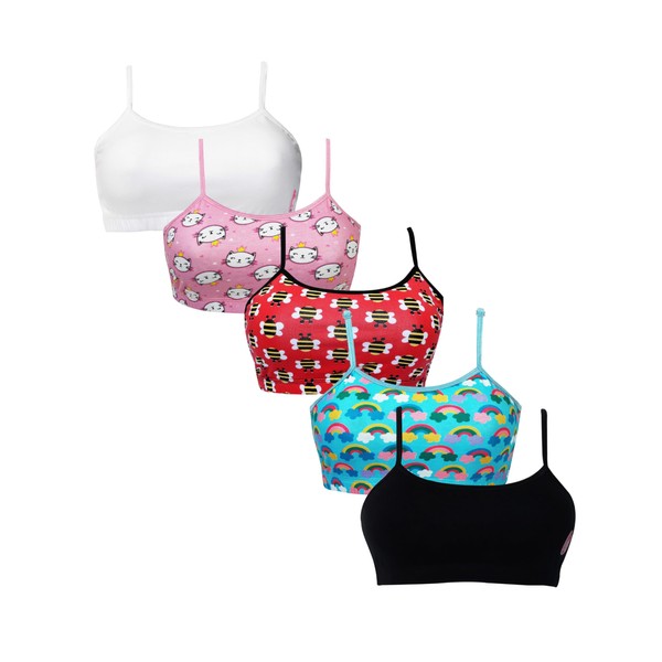 DChica Girls Cotton Beginner Bras | Double Front Layer Adjustable