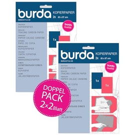 Burda Style Double Pack Copier Paper | 2 x 2 Sheets 83 x 57 cm - Blue/Red