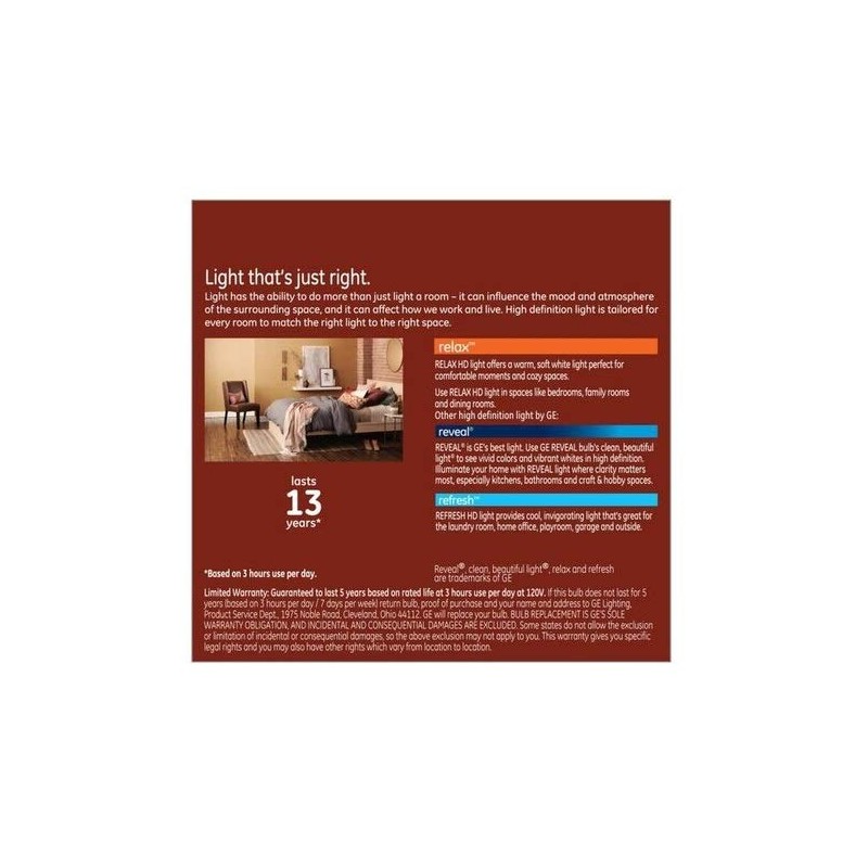 GE Relax 75-Watt EQ A19 Soft White Dimmable LED Light