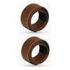 2x Glamza Women's Magic Hair Bun Snap Styling Donut Former,