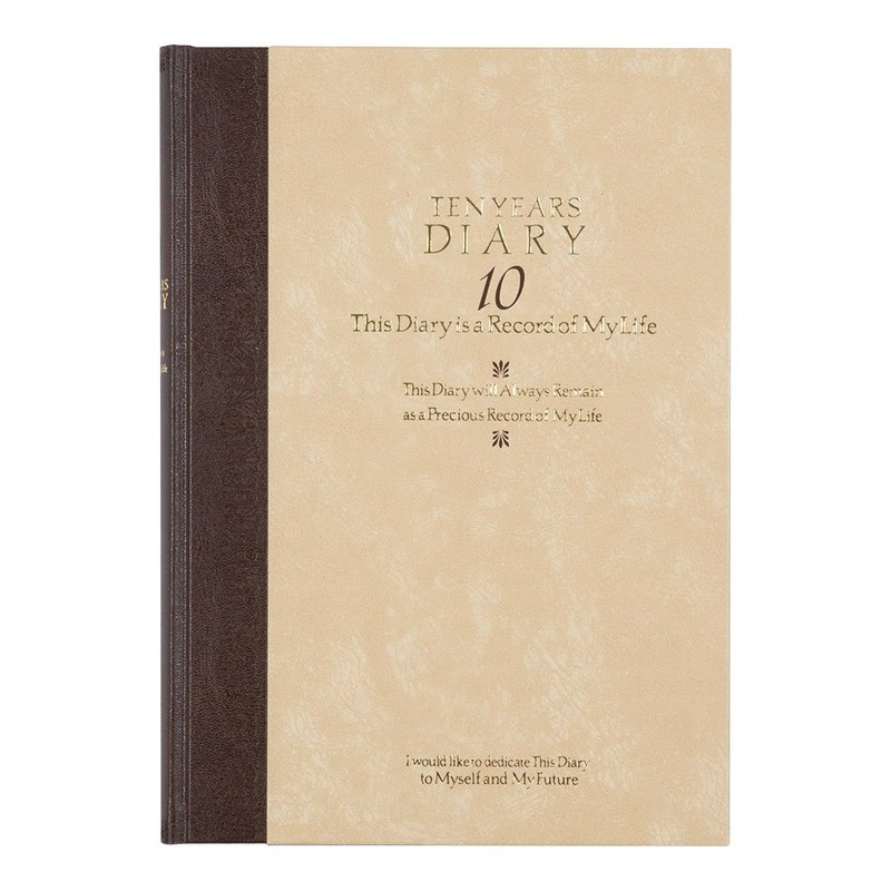 Green diary 10 years continuous use Western-style