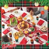 90 Pcs Christmas Paper Cups 9 oz Disposable Christmas Red