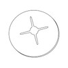 Display Hook Product Stop by ClipStrip | 1â€ Diameter White