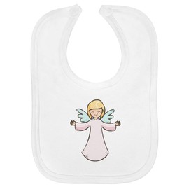 'Adorable Angel in Pink Gown ' Soft Cotton Baby Bib (BI00062165)