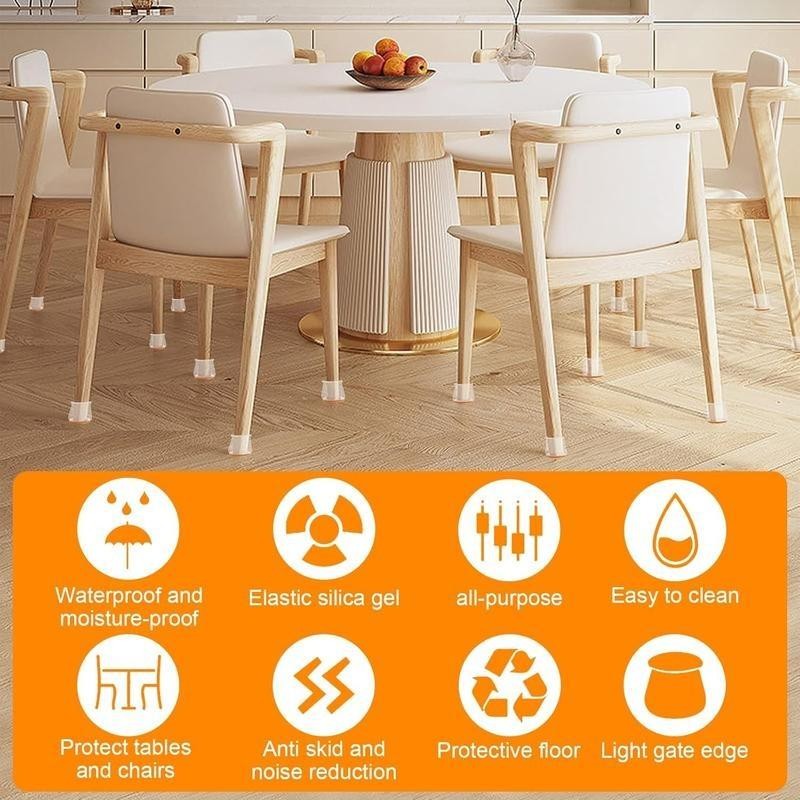 Chair rubber Universal Leg Protectors for Hardwood Floor Fits All