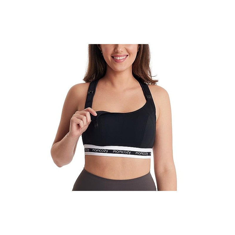 momcozy Nursing Bras for Breastfeeding Jet Black