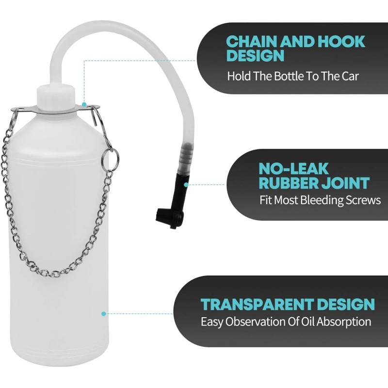 3L Brake Bleeder Kit Manual Brake Bleeder Fluid Pump 4