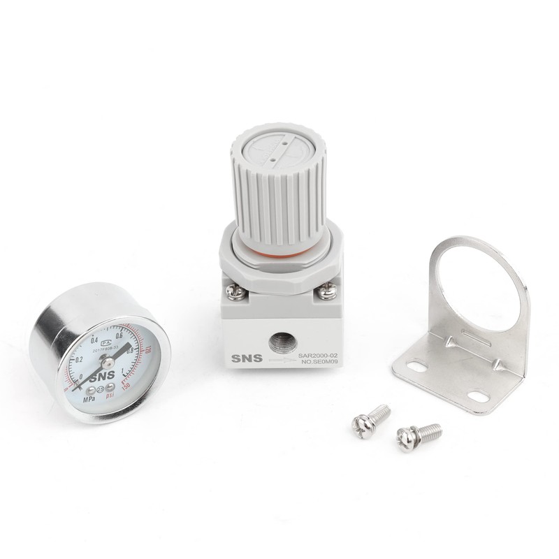 SNS SAR2000-02 Female Thread 1/4''PT Air Pressure Regulator 0.05-0.85 MPa