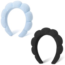 DRESHOW Spa Headband for Women Sponge Headband for Washing Face Clouds Soft Terry Cloth Makeup Skincare Headbands