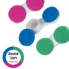 Flents Contact Lens Case, Small Travel Sized, Leak-Proof Design, Soft