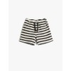 Koton Baybboys Drawstring Pockets Cotton Textured Shorts, navy stripe(01m)