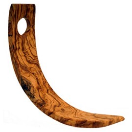 Mastro Leonardo Weinflaschenhalter aus Olivenholz, handgefertigt in Italien