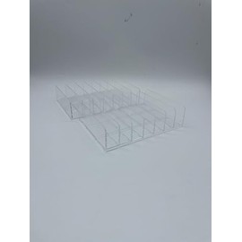 2-Pack Acrylic Eyeshadow Palette Organizer, 7-Section Cosmetic Storage for Makeup Palettes, CDs, Sunglasses – Clear Vanity Display Case with Durable Design