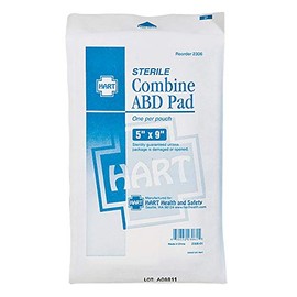 Hart Health ABD Sterile Combine Pad, 5" x 9", Sold by The Each