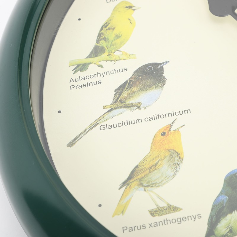 10 Inch Wall Clock Multipurpose Cuckoo Round Silent Punctual Bird