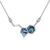LUHE Abalone Necklace Sterling Silver Serotonin Necklace Graduation Gifts Abalone