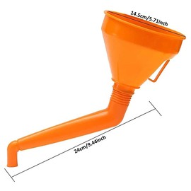 Automotive Funnels Right Angle Funnel No- Spill Multi- Function Plastic Long Neck Oil Funnel Extension Car Funnel General Motorcycle Filling Flexible Extension Nozzle Funnel
