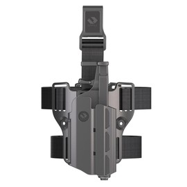 Orpaz T40 Adjustable and Modular RUS9 Holster Compatible with OWB Ruger Security 9 Holder w/Light/Laser/Sight/Optics, Medium, Drop-Leg Attachment - Will Secure Your Handgun with a Tactical Appearance