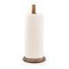 Indus Lifespace Paper Towel Holders Mango Wood Standing Rolls Holder