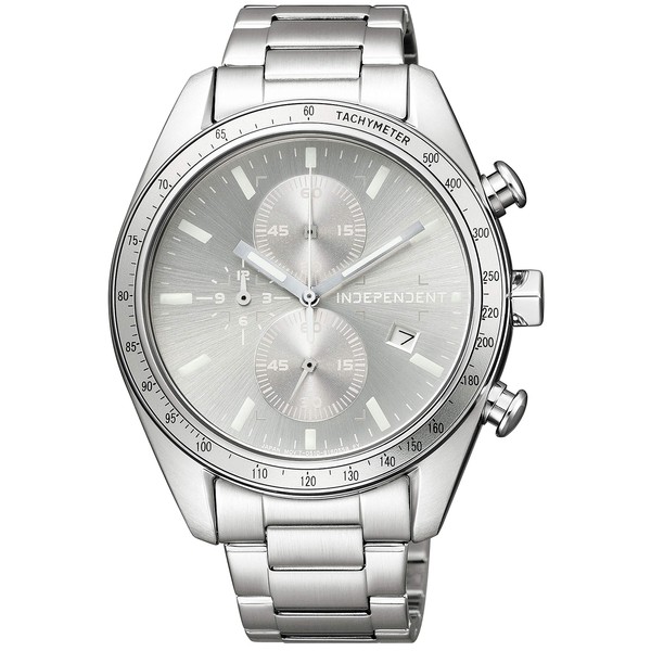 Independent Citizen BA7-115-91 Men's Sporty Chronograph Timeless Line Watch, Dial Color - Silver, watch