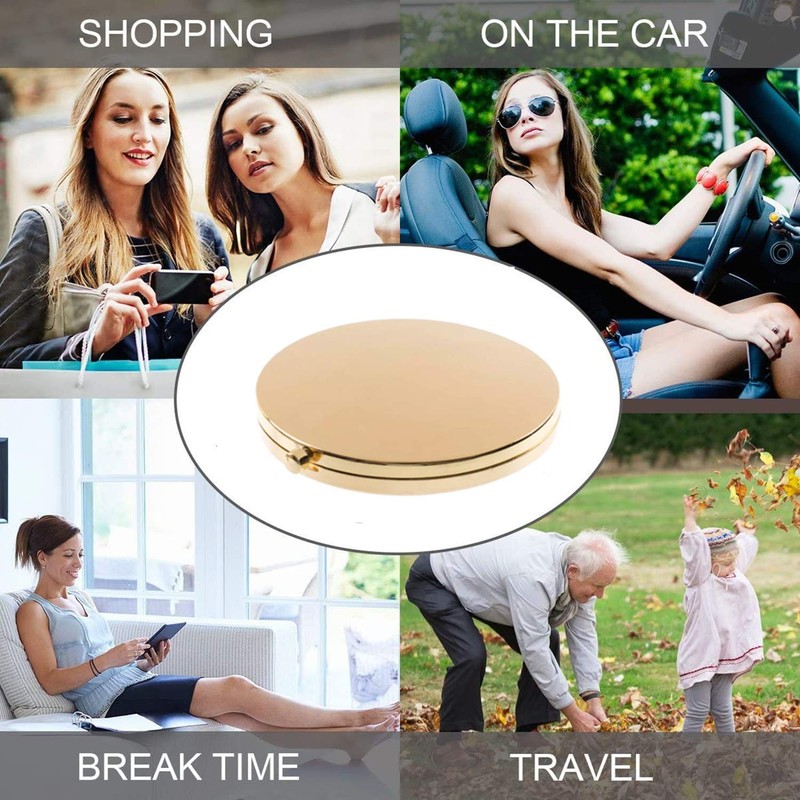 Magnifying Compact Mirror for Purses with 2 x 1x Magnification,