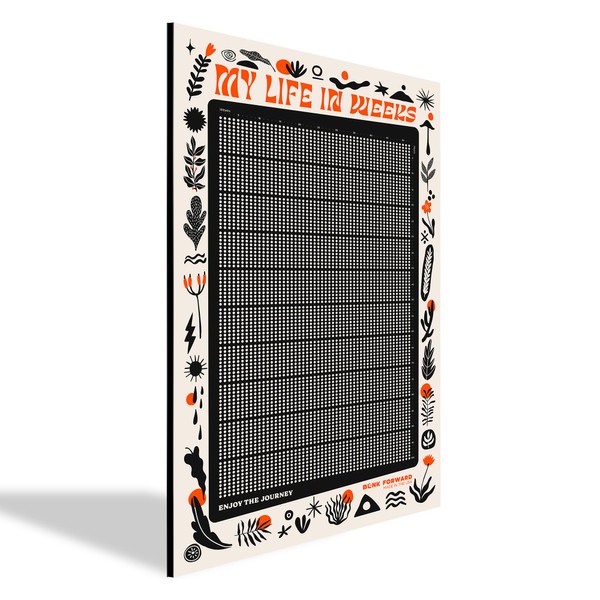 Blink Forward Track Your Life in Weeks – 11”x17” Life
